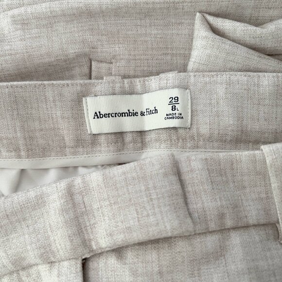 A&F Harper Tailored Ultra Wide Leg Pant - Size 29 (US 8) LONG - High Rise - Picture 7 of 7